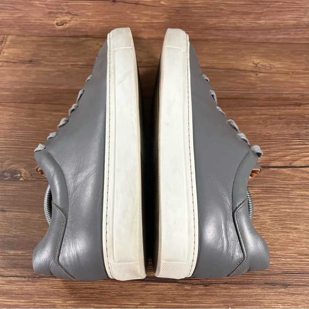 M. GEMI ‘The Lucente’ Gray Leather Sneakers Oxfords Men’s Size 12 (45) Shoes‎